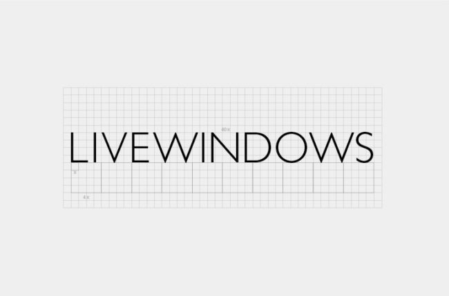 Livewindows institutional visual identity